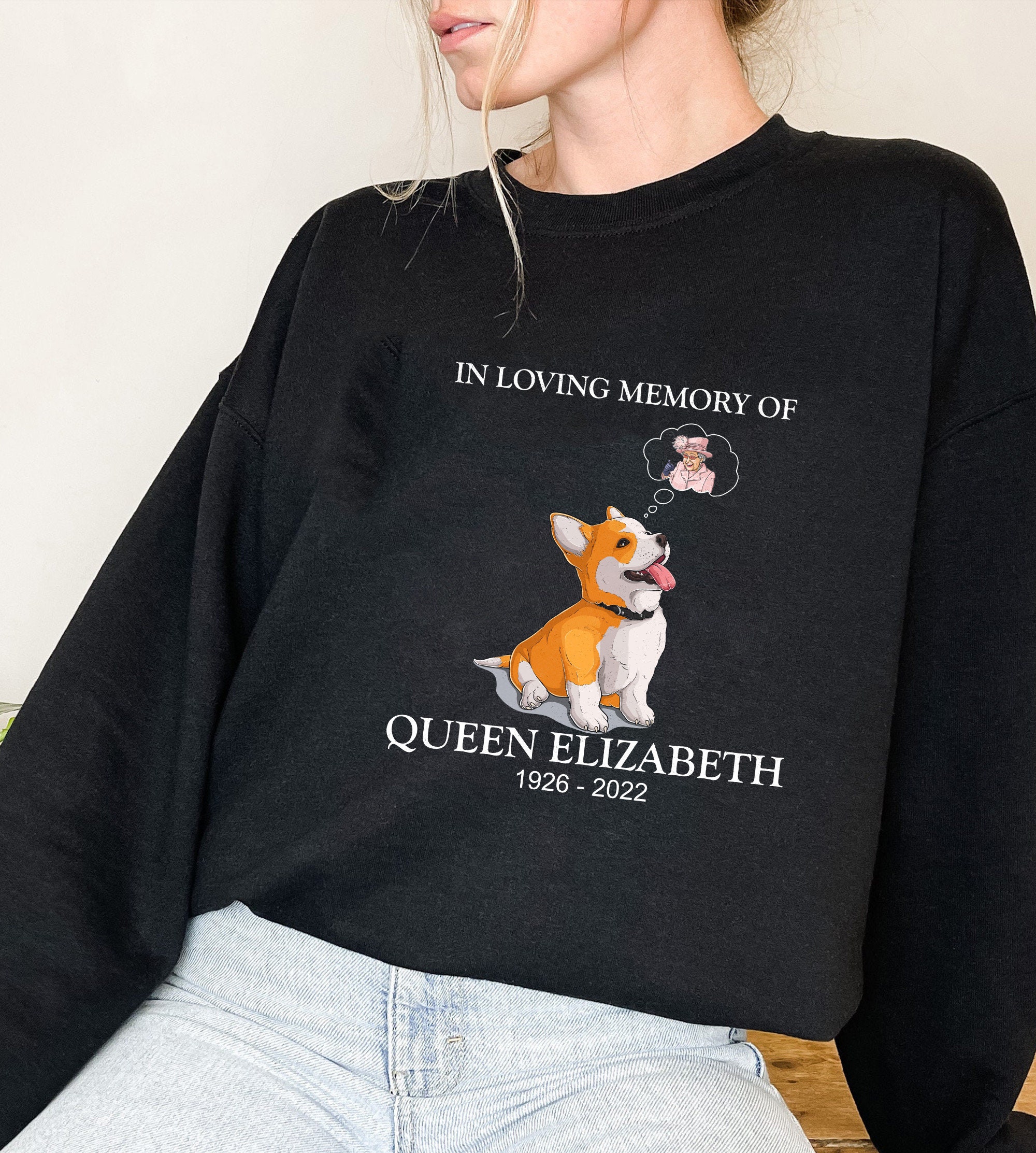 Discover Dog Miss The Queen Shirt, RIP Queen Elizabeth Shirt, Queen Elizabeth Memorial Shirt, Commemorative, RIP The Queen Elizabeth II 1926-2022