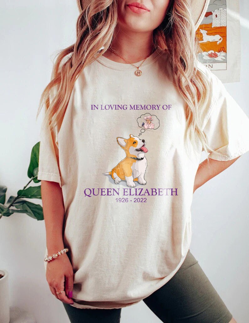 Discover Dog Miss The Queen Shirt, RIP Queen Elizabeth Shirt, Queen Elizabeth Memorial Shirt, Commemorative, RIP The Queen Elizabeth II 1926-2022