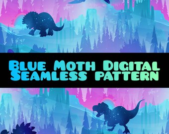 Dinosaurier Muster - Jurassic Stoffdesign (Digitaler Download)