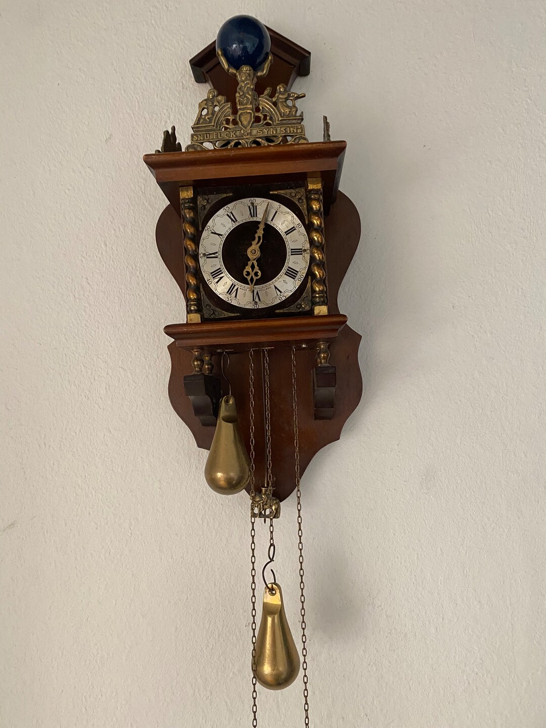 Zaanse Klok Klok Nederlandse Vintage Klok Etsy