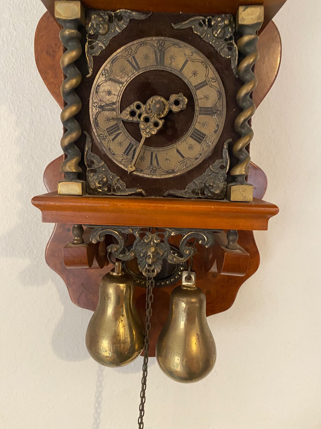 Zaanse Klok Klok Nederlandse Vintage Klok Etsy