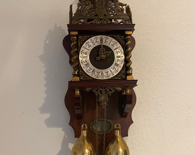 Zaanse Klok Klok Nederlandse Vintage Klok Etsy