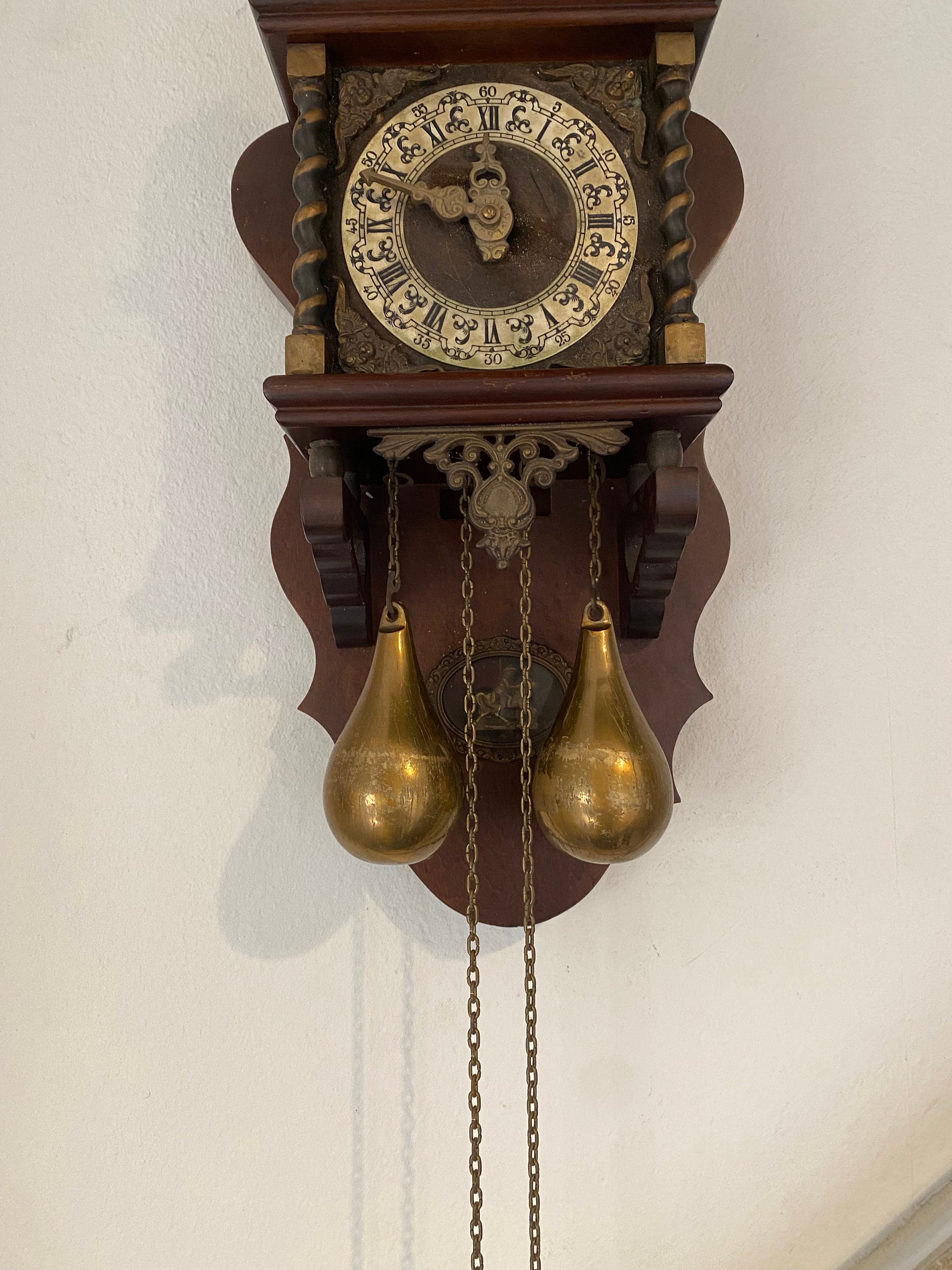 Zaanse Klok Klok Nederlandse Vintage Klok Etsy