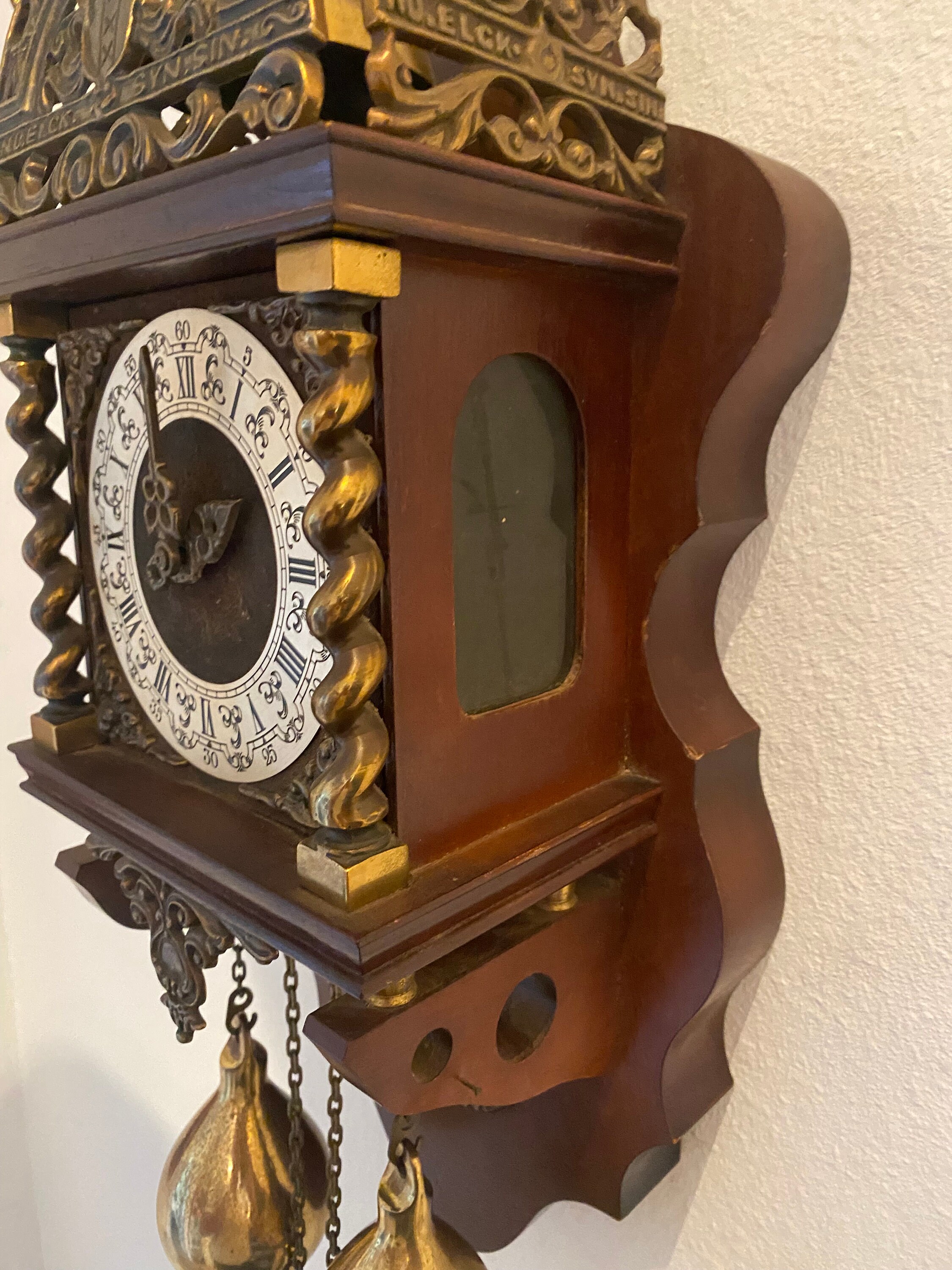 Zaanse Klok Klok Nederlandse Vintage Klok Etsy