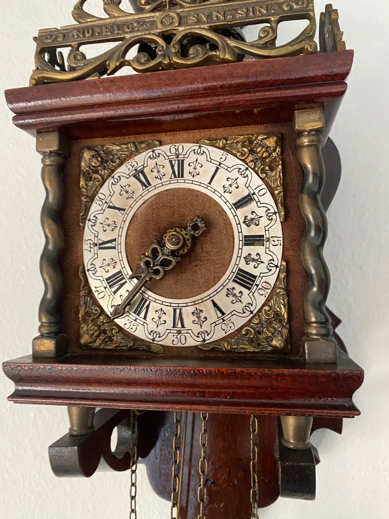 Zaanse Klok Klok Nederlandse Vintage Klok Etsy