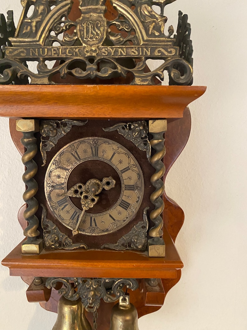 Zaanse Klok Klok Nederlandse Vintage Klok Etsy