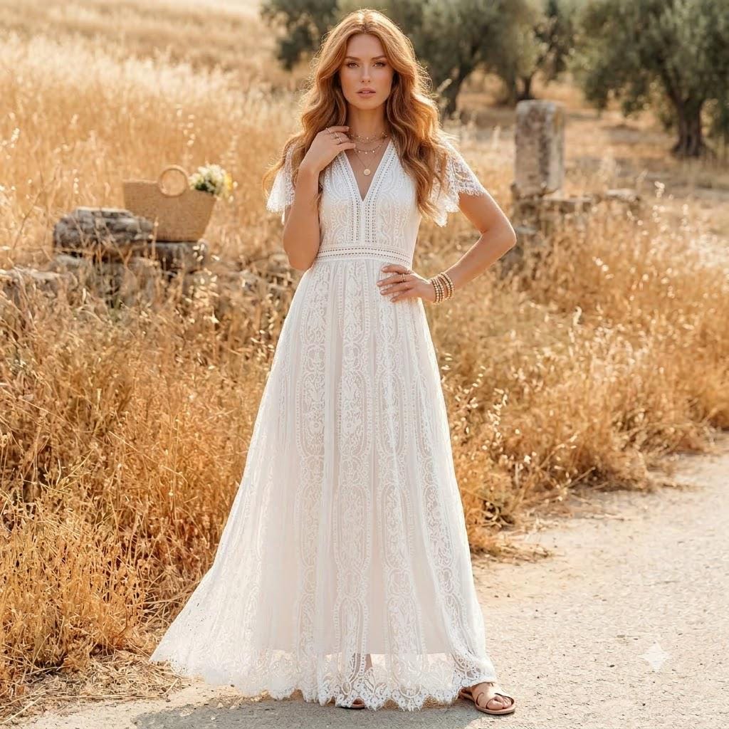 Empire Waist Tulle Wedding Dress