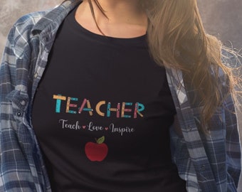 Preschool Teacher Shirt | Back To School Inspirational Teacher Quote| | Christmas Gift Shirt For Teacher