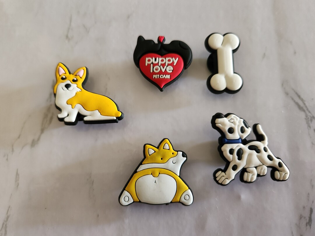 Cute Croc Charms Dogs Set of 5 Etsy