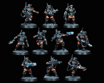 40k Kill team Kasrkyn Imperial Guard Astra Militarum commission *STANDARD DETAIL*