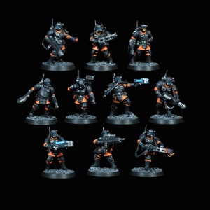 40k Kill team Kasrkyn Imperial Guard Astra Militarum commission *STANDARD DETAIL*