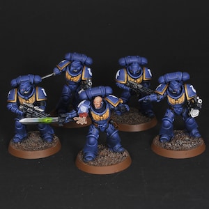 Spacemarine 5 marine Squads *STANDARD LEVEL* commission service