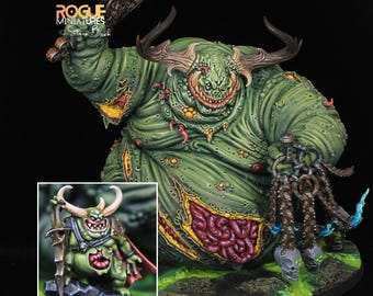 Great Unclean one Greater Demon painted Warhammer 40k Miniature