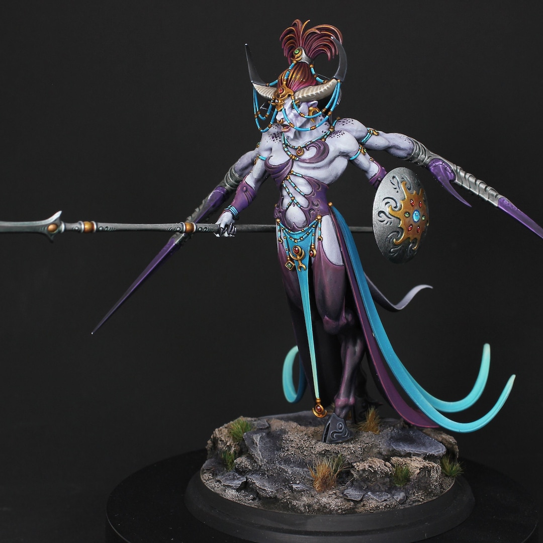 Shalaxi Helbane Or Keeper Of Secrets FINE DETAIL Painted Warhammer shalaxi-helbane-or-keeper-of-secrets-fine-detail-painted-warhammer
