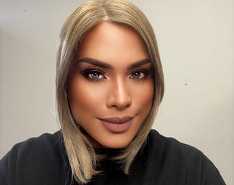 Human Hair Women’s Topper Toupee Extensions Enhancer Premium Quality 8”-22” Inches Length Colour Caramel Mix Custom Made