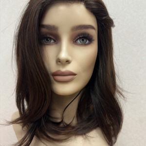 100% Virgin Human Hair  Wigs 10”-26&quot; Inches  Wig Reddish Brown Balayage 13x5 Hantied Lace, 13x4 Mono Cap, 13x4 PU Silk Base