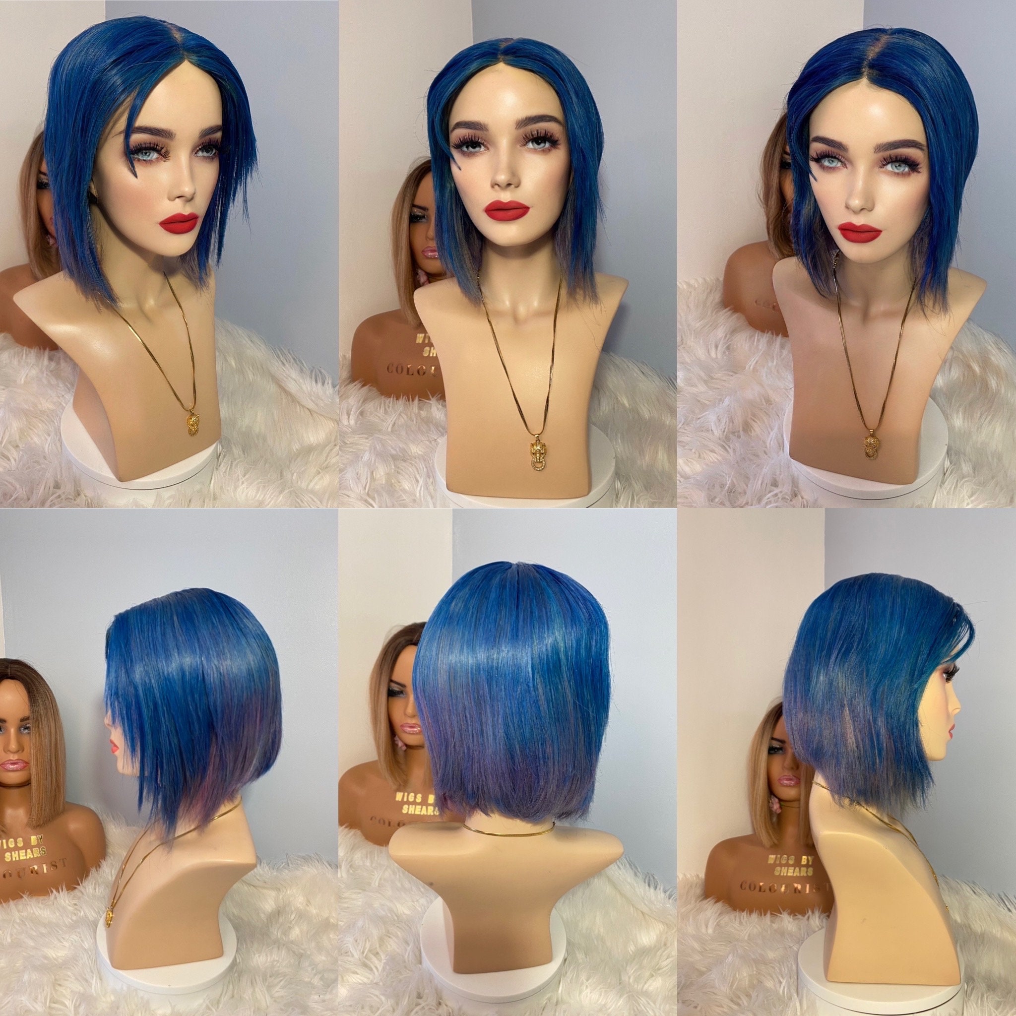 MYSWEETY Wig Head 23 Inch Wig Head Dark Blue Hairdressing Head Wig Make  Mannequin Head with Wig Stand Wigs Head Holder Hair Net for Wigs for  Displaying Hats, Wigs : : Beauty