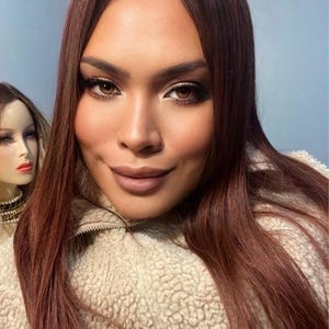 Human Hair Women’s Topper Toupee Extensions Enhancer Premium Quality 8”-22” Inches Length Colour Auburn Rooted Custom Made