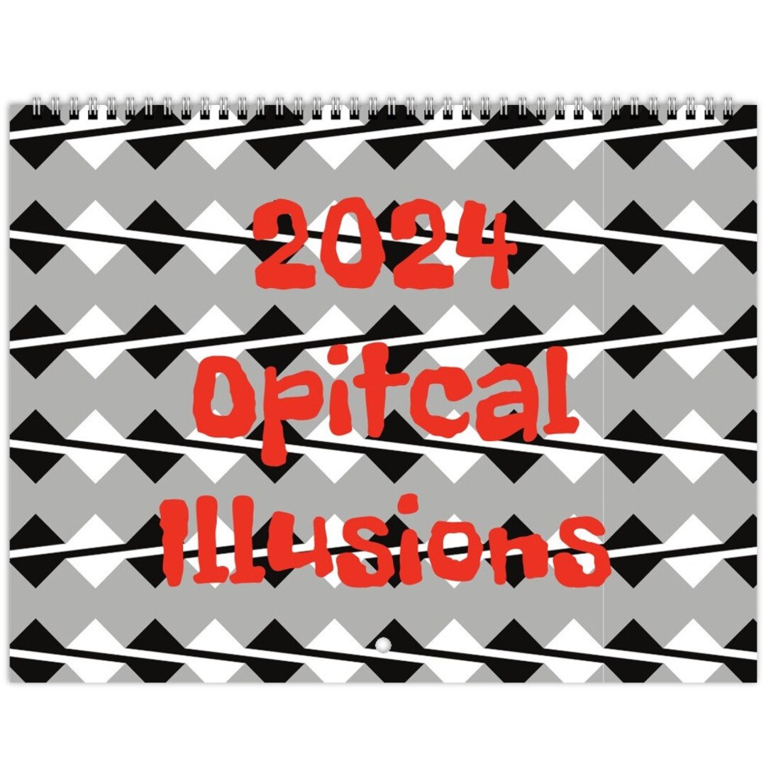 Optical Illusions 2024 Calendar Mind Games Trickery Etsy