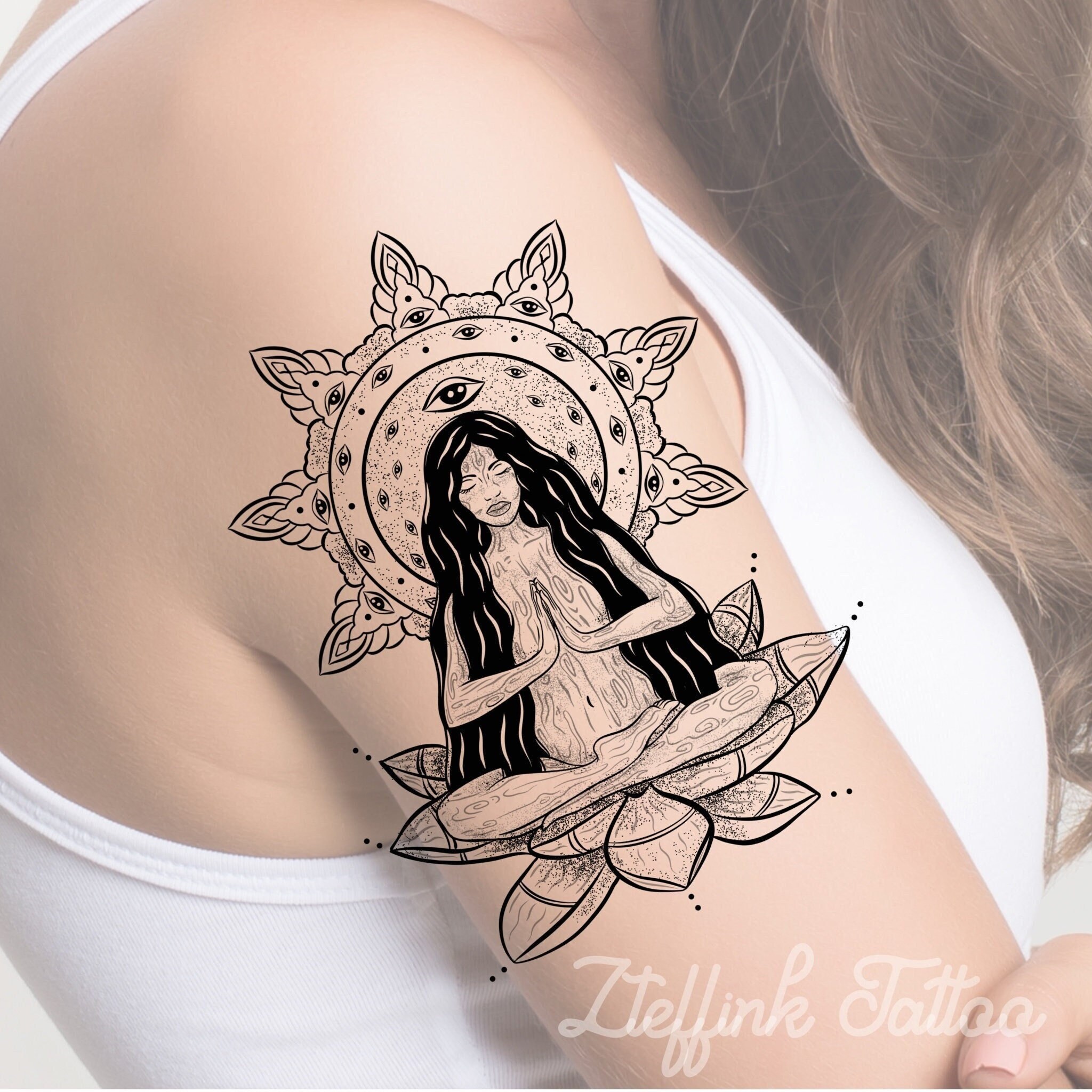 Mandala Back Tattoo Etsy