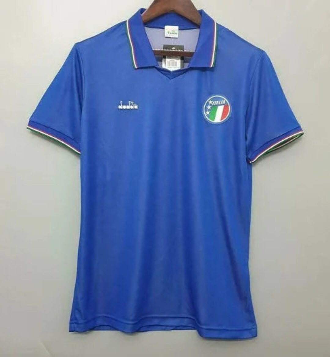 Italy Retro Football Shirt 1990 Etsy UK