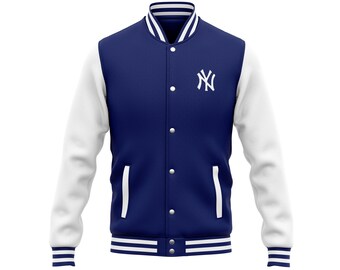 Men men Majestic Jacket MLB New York Yankees Varsity Sweater Baseball M L  XOB847