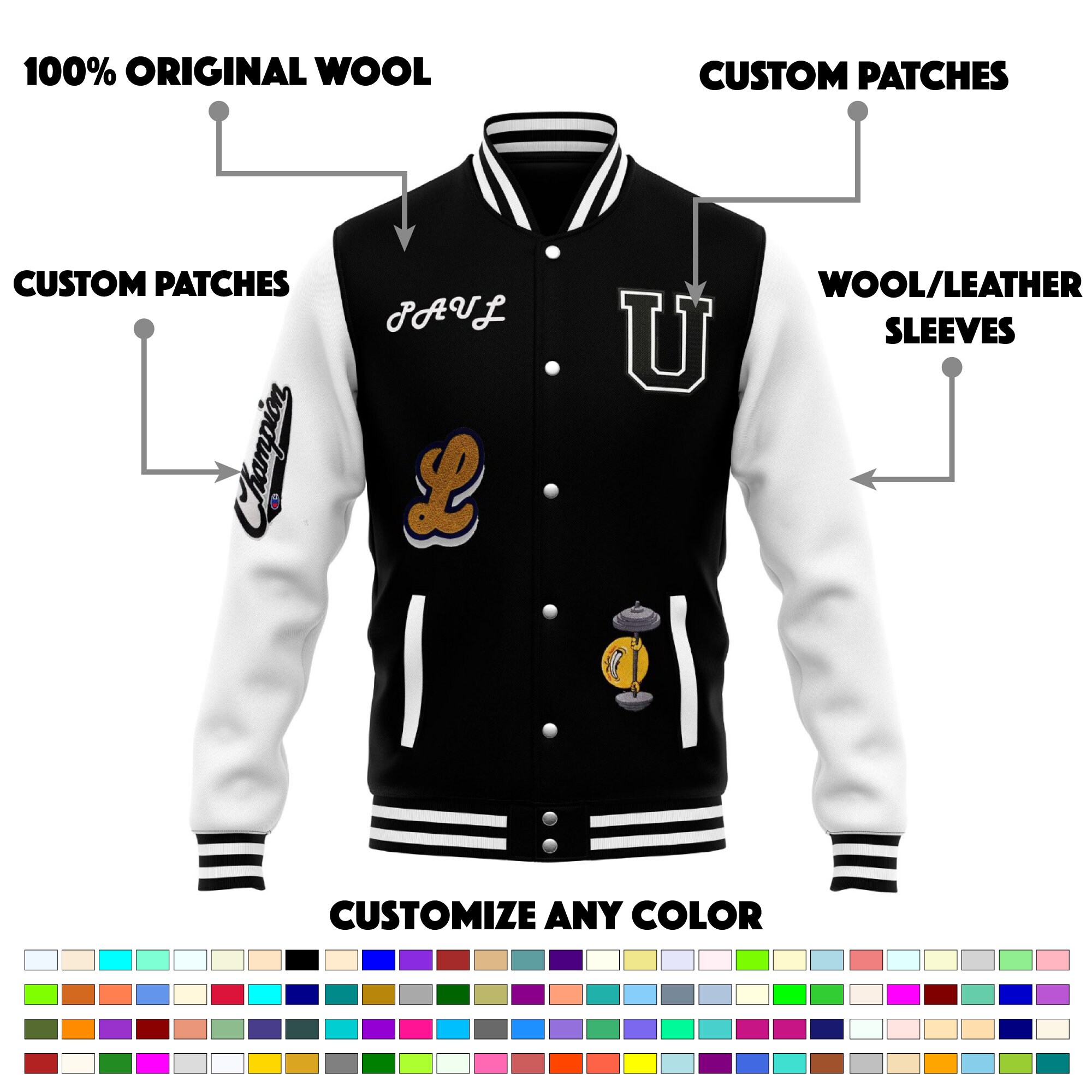 Hip hop shop letterman jackets