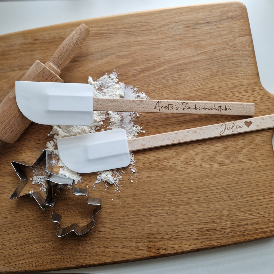 Teigschaber personalisiert, Küchenmesser, Hobbybäcker, Geschenk Etsy.de