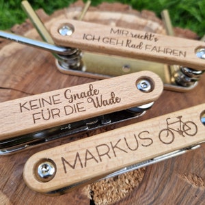 Personalisiertes Fahrrad Multitool, Holz, Geschenk Bild 4