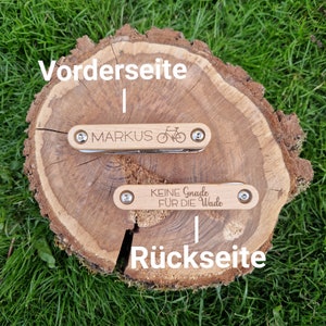 Personalisiertes Fahrrad Multitool, Holz, Geschenk Bild 5