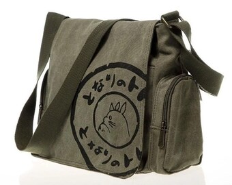 Canvas Totoro Messenger Bag