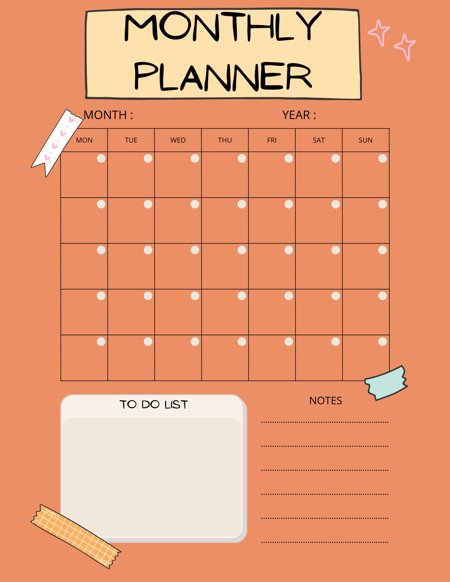 Digital Printable Planer - Etsy