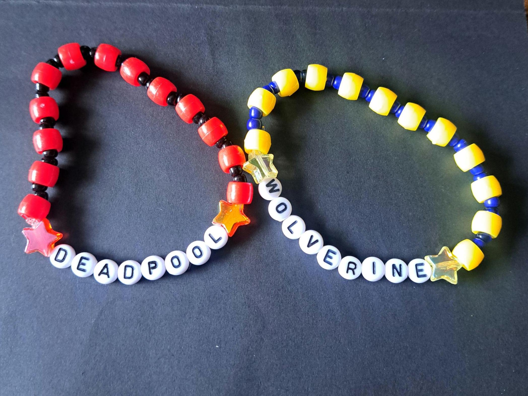 Deadpool and Wolverine Friendship Bracelets