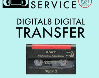 Video, Digital8 8mm camcorder tapes to digital transfer for download