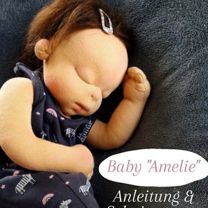 DE/EN Baby Amelie PDF instructions with pattern image 1
