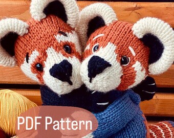 EN Red Panda "Anni" - PDF Knitting Pattern