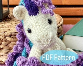 EN Colorful Unicorn "Liese" - PDF Knitting Pattern