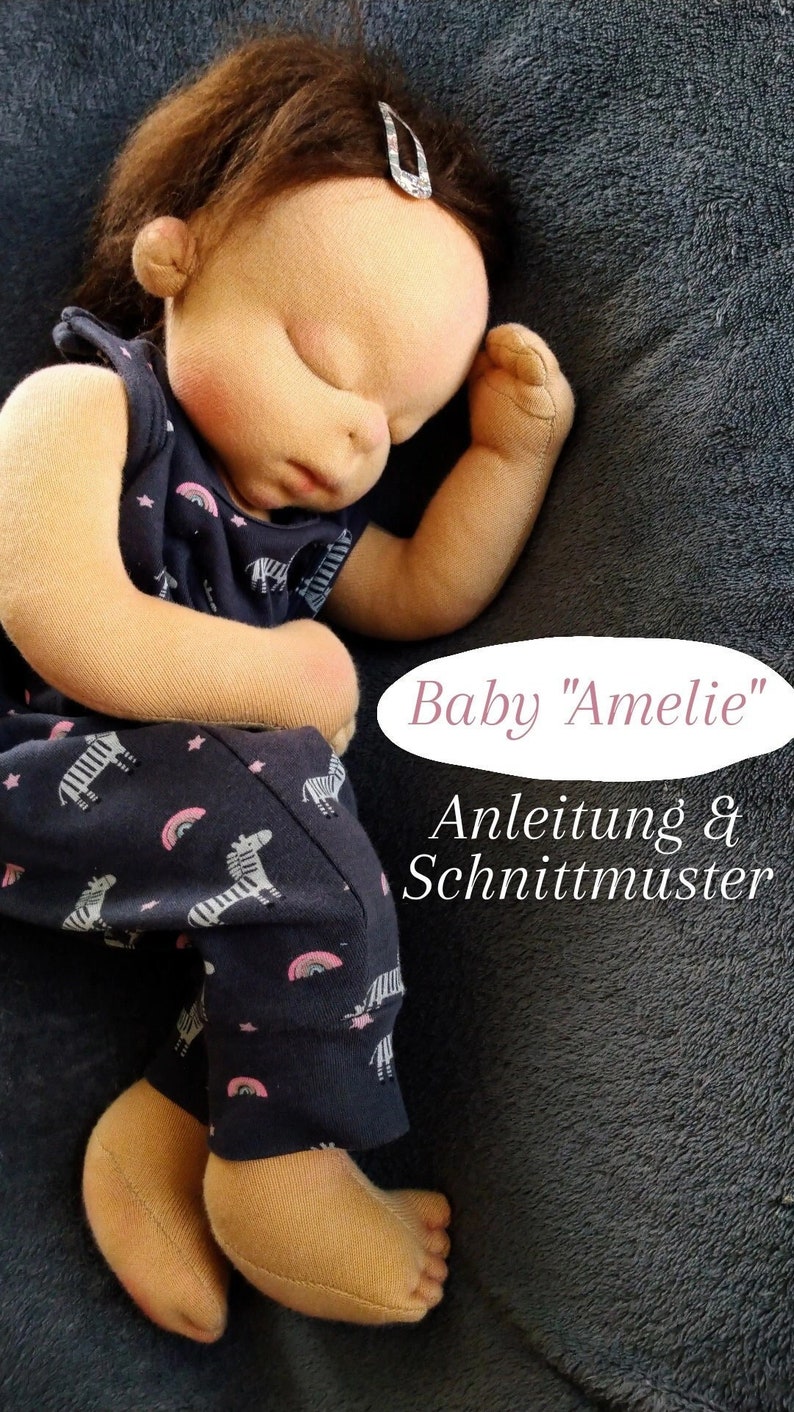 DE/EN Baby Amelie PDF instructions with pattern image 1