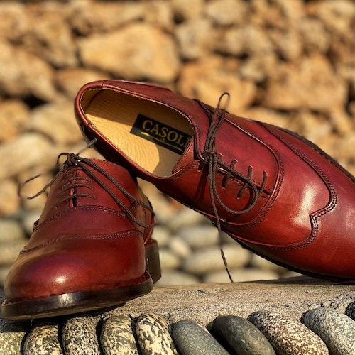 CAUSOLI Wingtip Dress Shoe, Oxford 