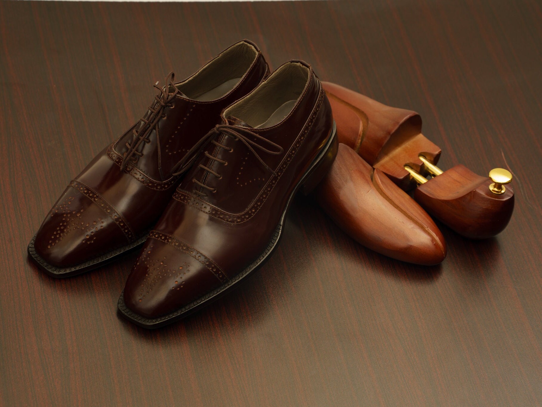 mens casual oxford shoes brown