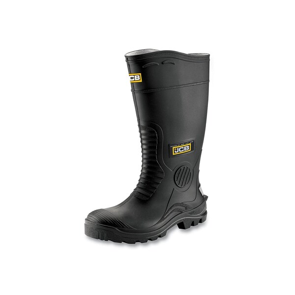 JCB Men's Hydromaster Safety Wellington Boots - Official JCB Workwear-Size 7-11 Black