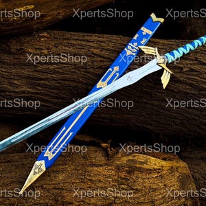 Handmade Legend of Zelda Master Sword Replica: Engraved Display Sword