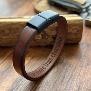 Personalisierte versteckte Nachricht Armband, Echtleder Armband, versteckte Nachricht Lederarmband, personalisierte Armband, Geschenk für ihn