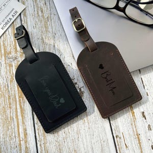 Personalized Travel Gift, Custom Leather Luggage Tag, Wedding Favors, Custom Luggage Tags Wedding, Groomsmen Gift, Leather Accessories