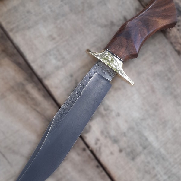 Bowie Messer nach Maß D2 Stahlklinge taktisches handgemachtes Überlebenskampfmesser Geschenk für ihn Jubiläumsgeschenk