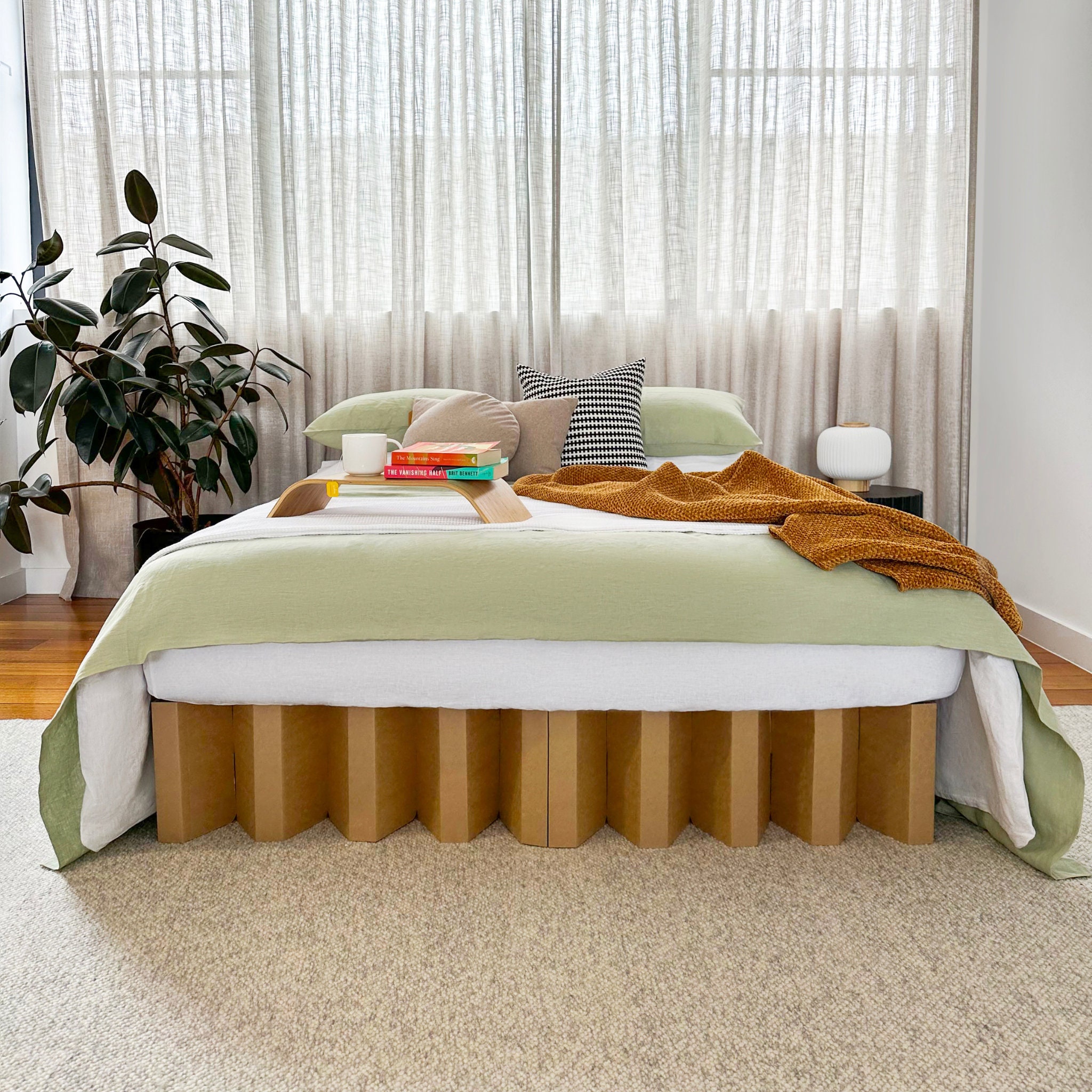 Cardboard bed buy online deals