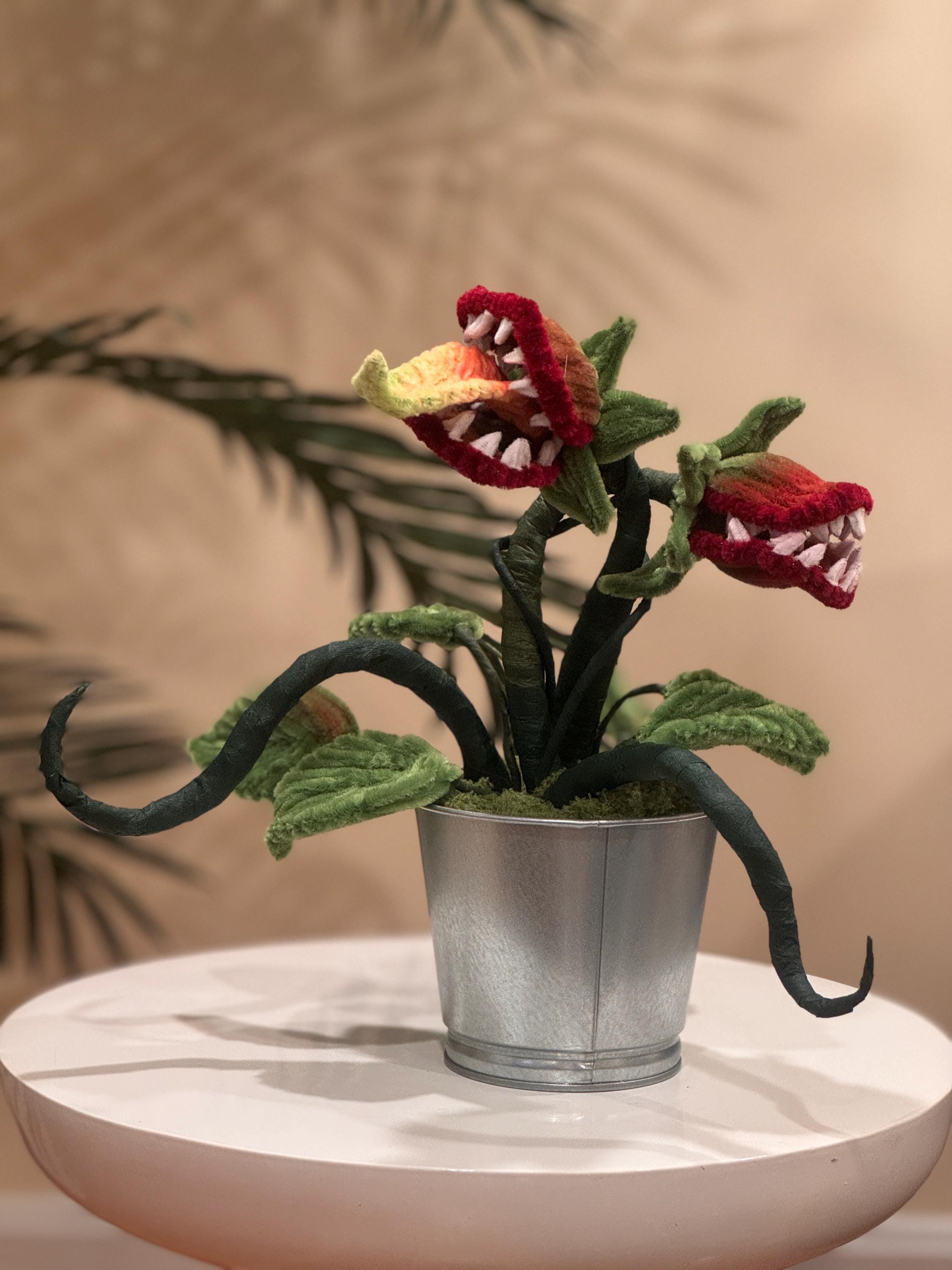 ミニチュアRIPCHU バタフライフラワーオブジェ Handmade Pipe Cleaner Carnivorous Plant, Halloween Decor - Etsy