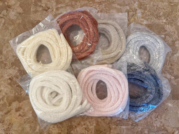 Wool Pipe Cleaners, 120cm Craft Chenille Stems (3mm/6mm/9mm)