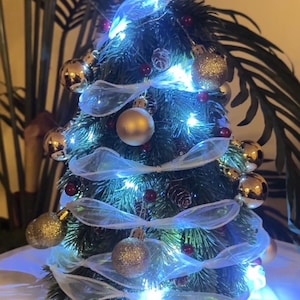 Christmas Tree with Lights - Finished Item or DIY Material Kit