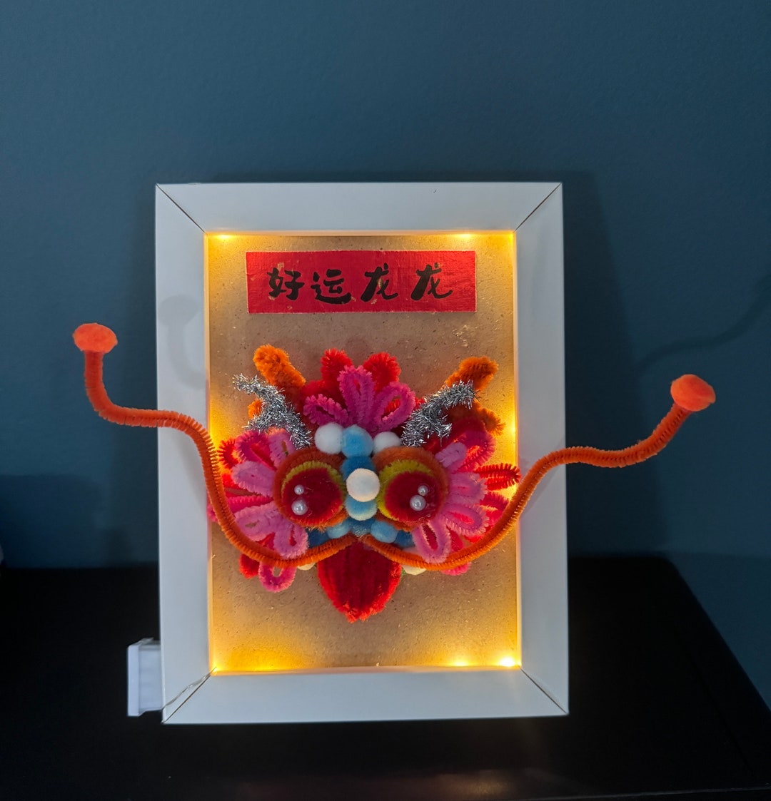 Lunar New Year Celebration Handmade Chinese Dragon Head Craft With